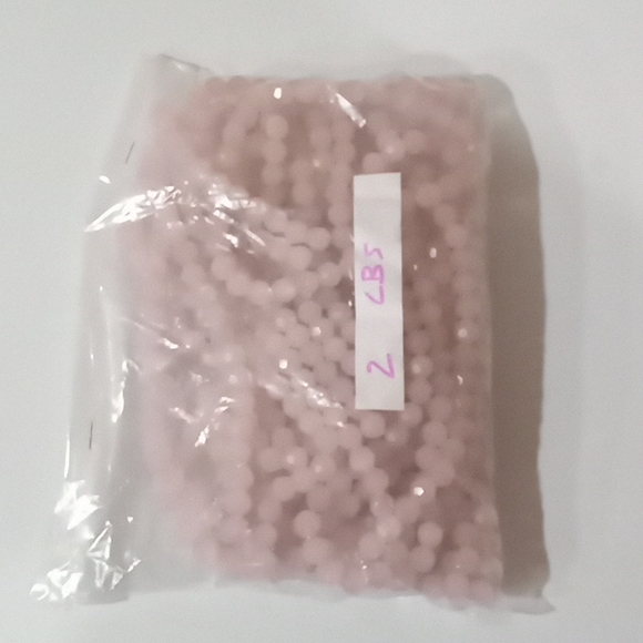 2 Pound Bag of Light Pink Color Glass Beads (Absolutely Beautiful Beads!) - Picture 5 of 5
